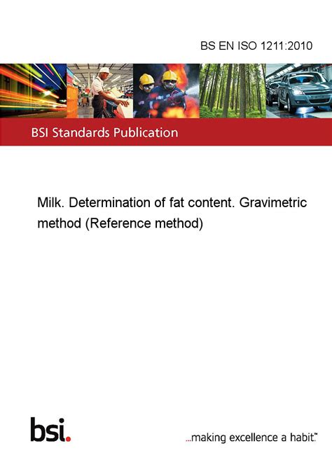 gravimetric method for milk|milk fat quality control.